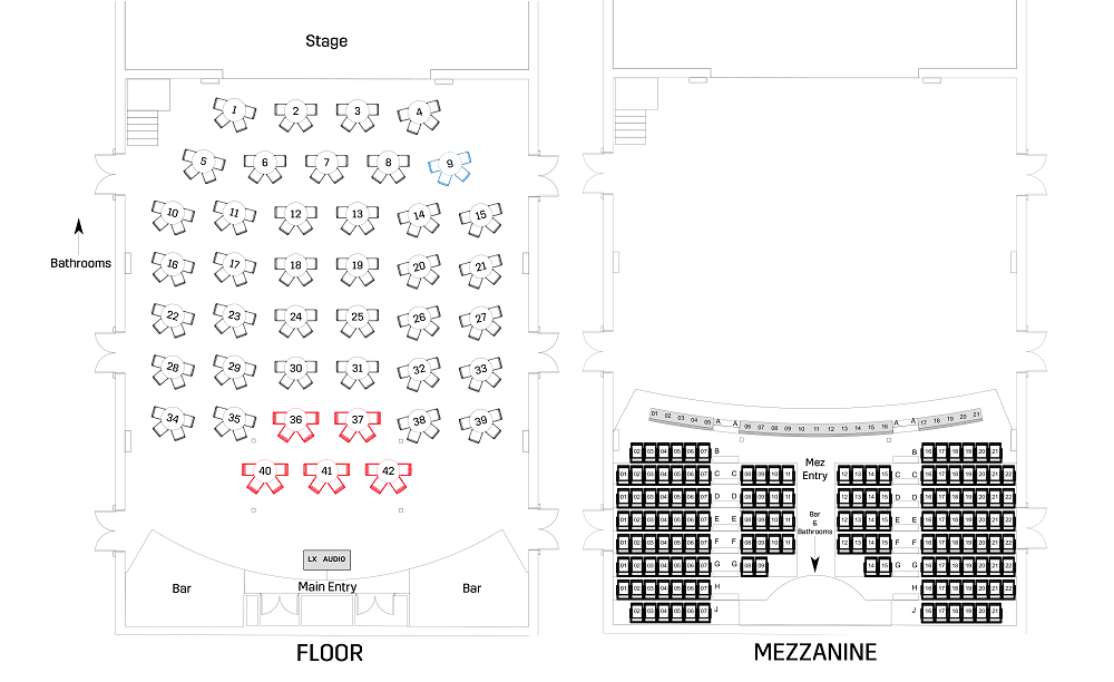 Seating chart – The Princess Theatre