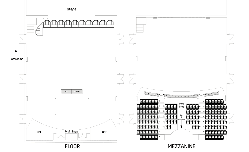 Seating chart – The Princess Theatre