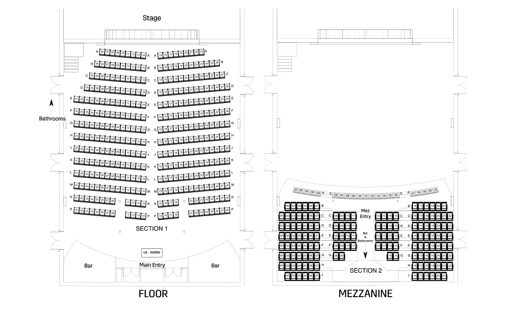 Seating chart – The Princess Theatre