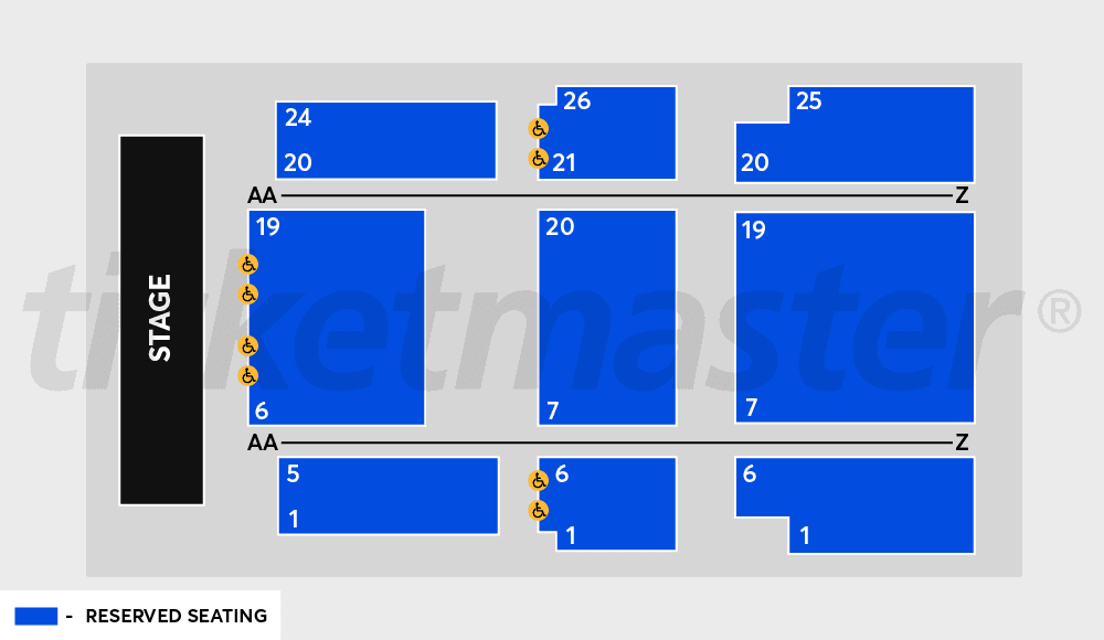 Seating chart – The Capitol, Melbourne