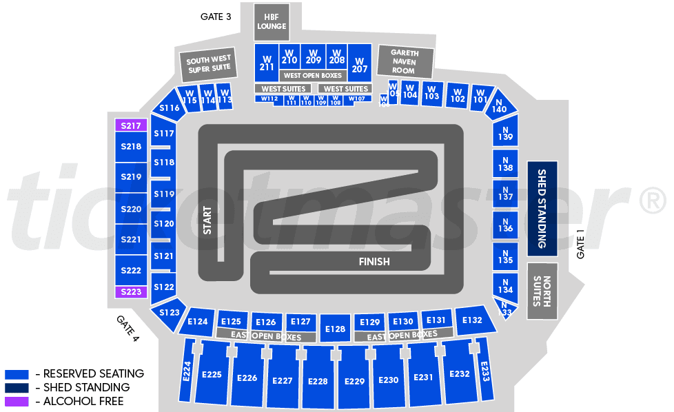 Seating chart – HBF Park
