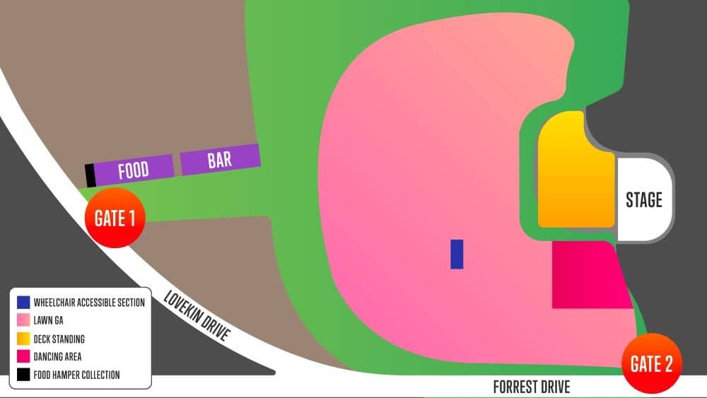 Seating chart – Kings Park