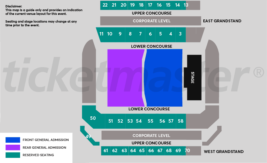 Seating chart – McDonald Jones Stadium