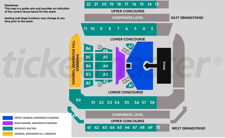 Seating chart – McDonald Jones Stadium