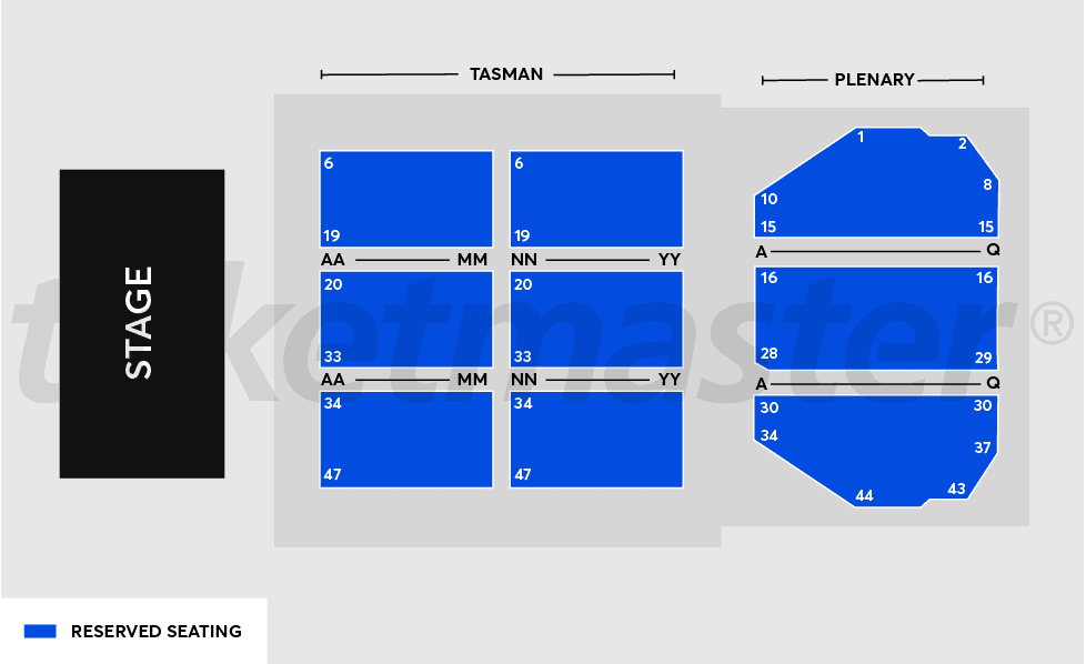 Seating chart – Wrest Point