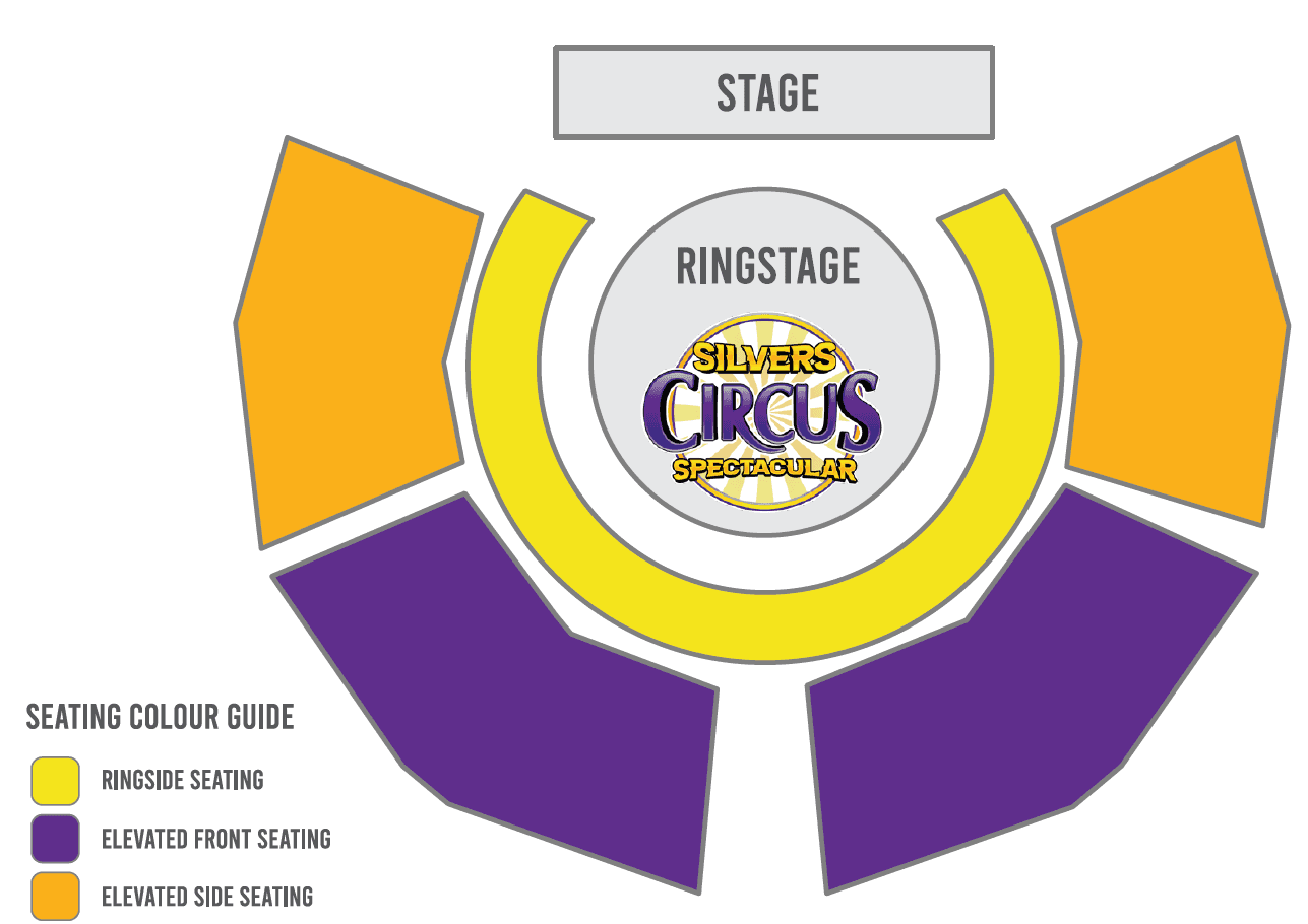 Seating chart – Silvers Circus Site Warragul
