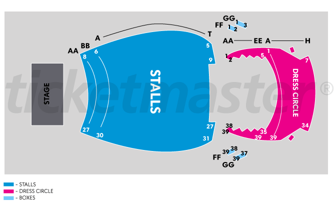 Seating chart – Roslyn Packer Theatre Walsh Bay