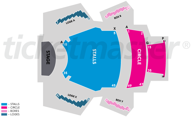 Seating chart – Sydney Opera House- Joan Sutherland Theatre