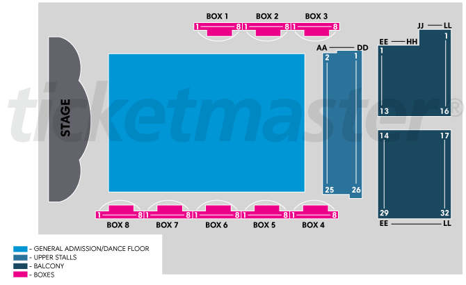 Seating chart – Anita's Theatre