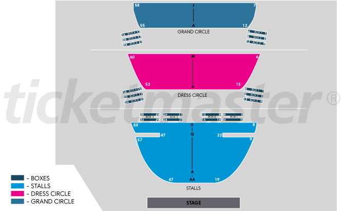 Seating chart – Sydney Lyric