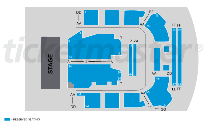 Seating chart – The Fortitude Music Hall