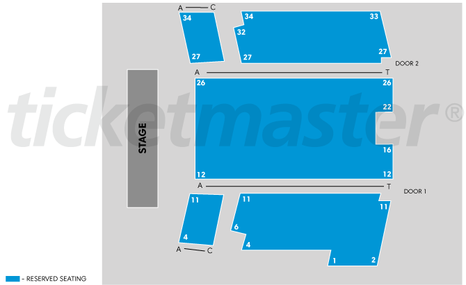 Seating chart – Seymour Centre - Everest Theatre