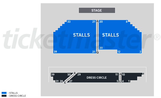 Seating chart – Norwood Concert Hall