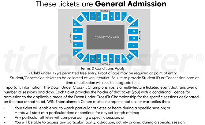 Seating chart – WIN Entertainment Centre