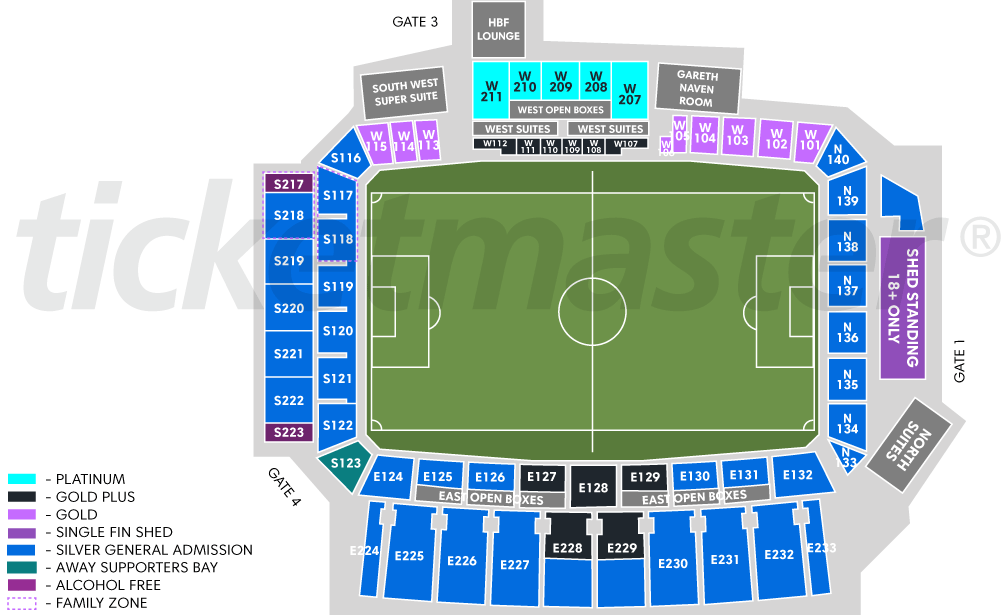 Seating chart – HBF Park