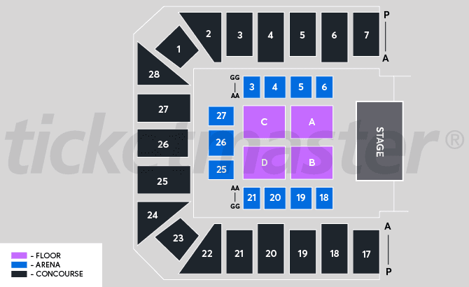 Seating chart – WIN Entertainment Centre