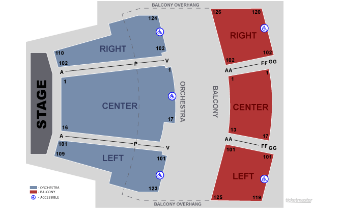 Seating chart – Ames Center