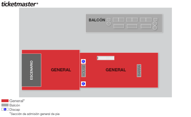 Seating chart – Foro Corona Monterrey