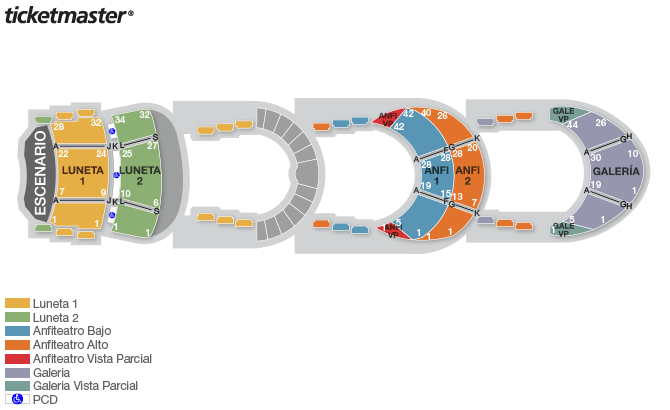 Seating chart – Palacio de Bellas Artes