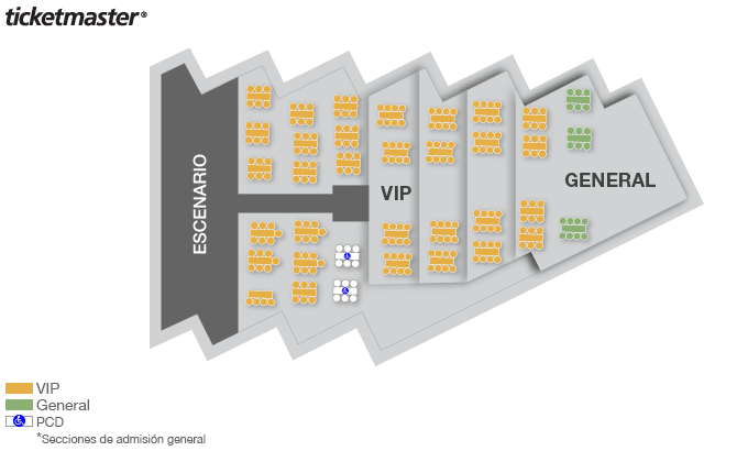 Seating chart – Foro Stelaris Fiesta Americana Reforma
