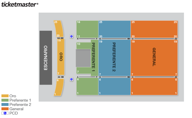 Seating chart – Teatro Balderas
