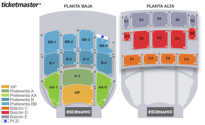 Seating chart – Teatro Metropolitan