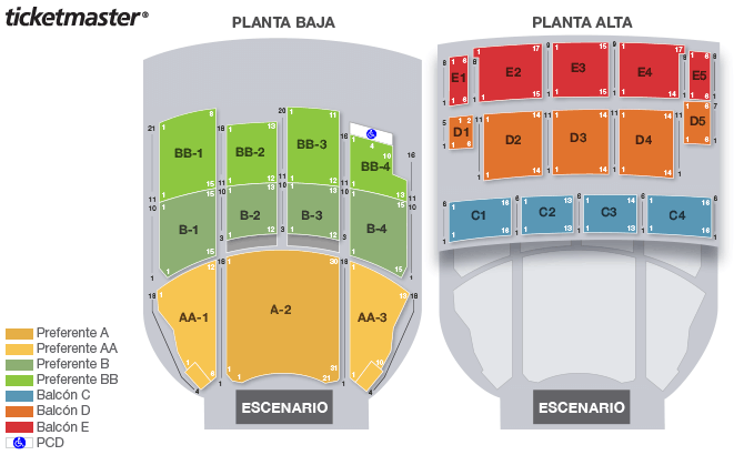 Seating chart – Teatro Metropolitan