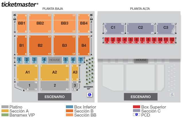 Seating chart – Pepsi Center