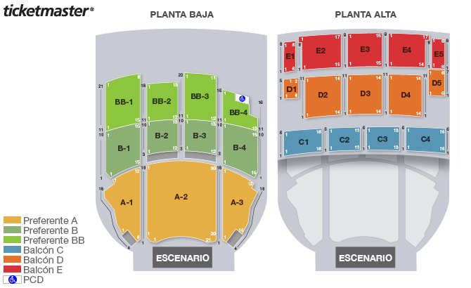Seating chart – Teatro Metropolitan