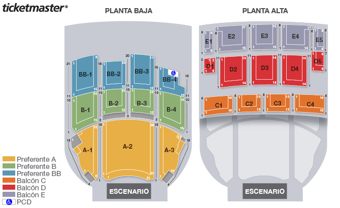 Seating chart – Teatro Metropolitan