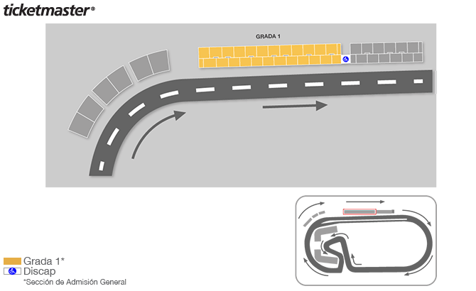 Seating chart – Autodromo Hnos. Rodriguez