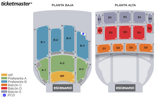 Seating chart – Teatro Metropolitan