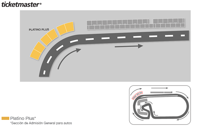 Mapa de asientos – Autodromo Hnos. Rodriguez