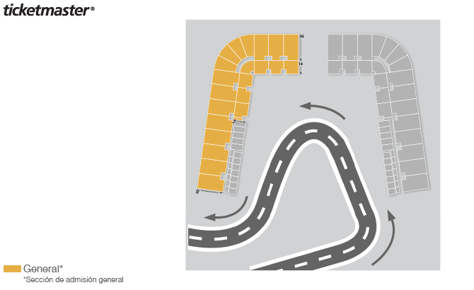 Seating chart – Autodromo Hnos. Rodriguez