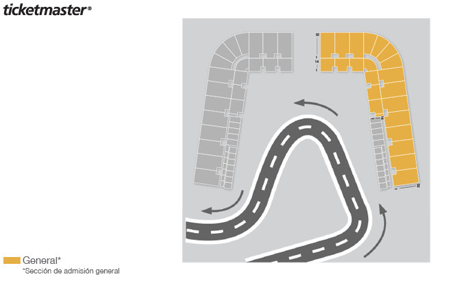 Seating chart – Autodromo Hnos. Rodriguez