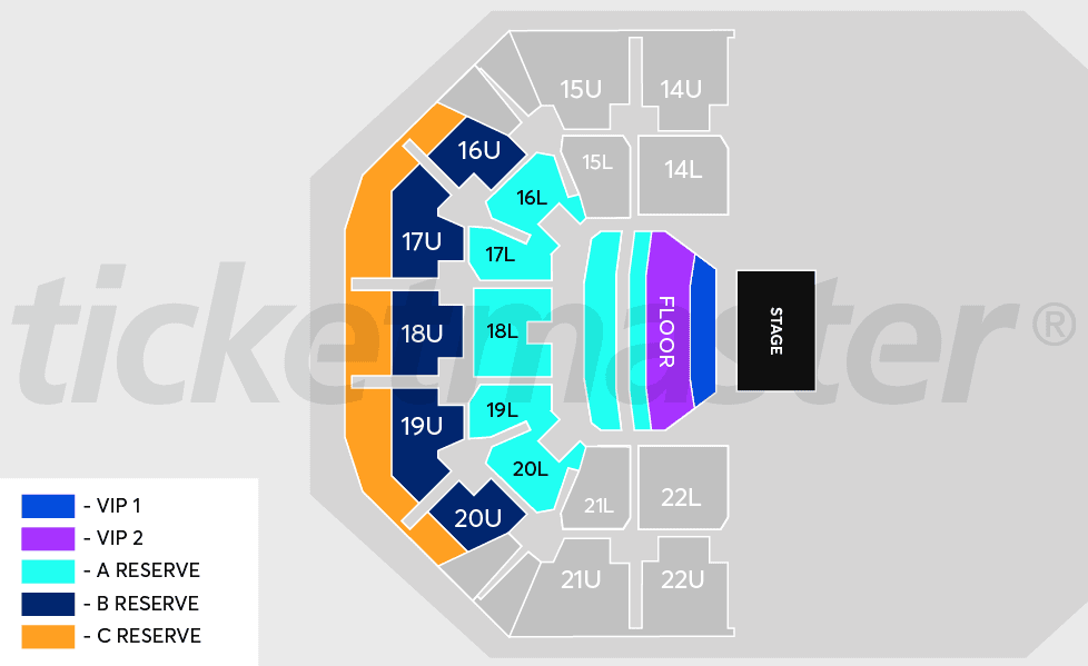 Seating chart – Spark Arena