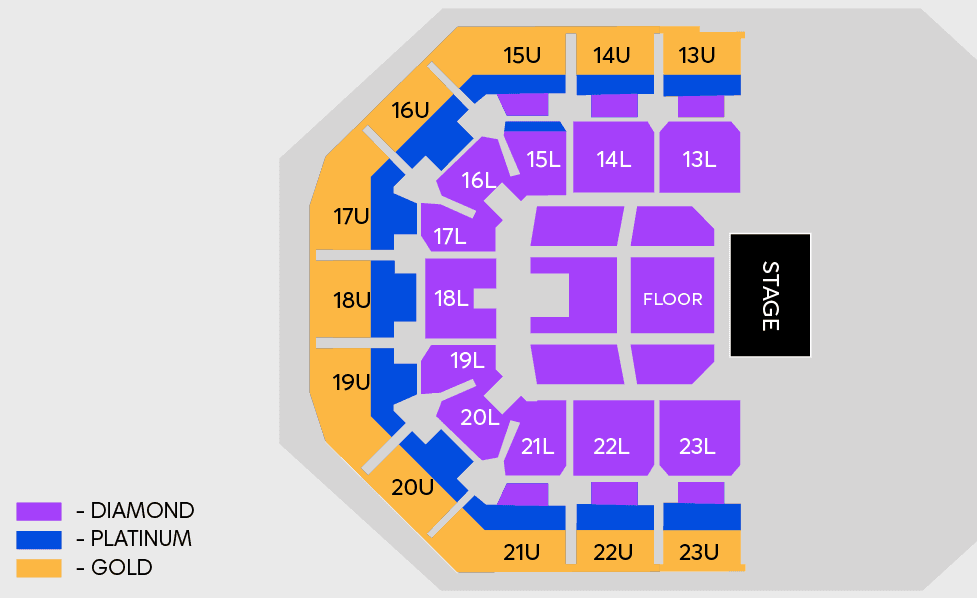 Seating chart – Spark Arena