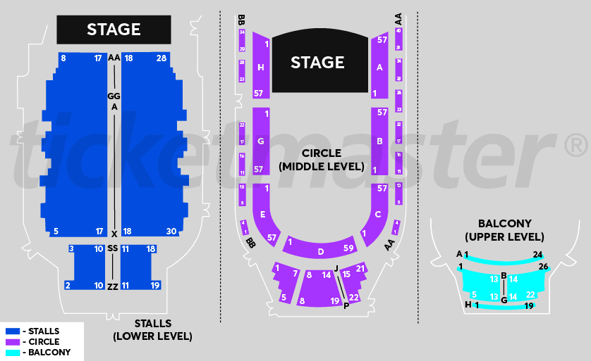 Seating chart – Great Hall, Auckland Town Hall