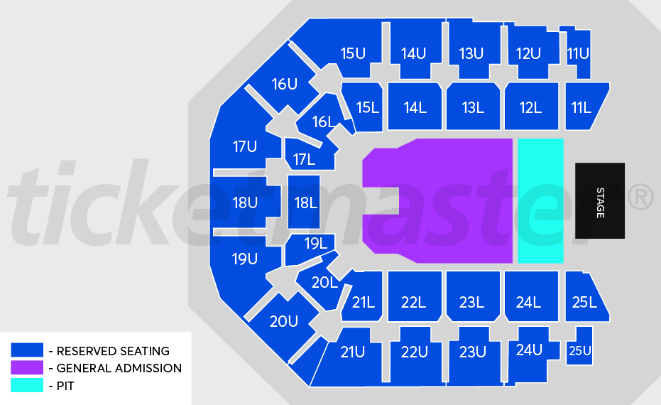 Seating chart – Spark Arena