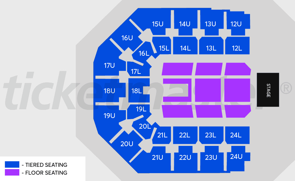 Seating chart – Spark Arena