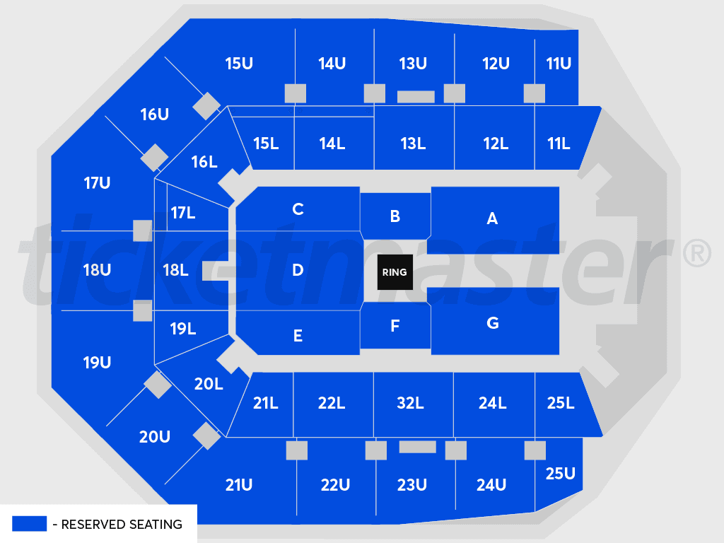 Seating chart – Spark Arena
