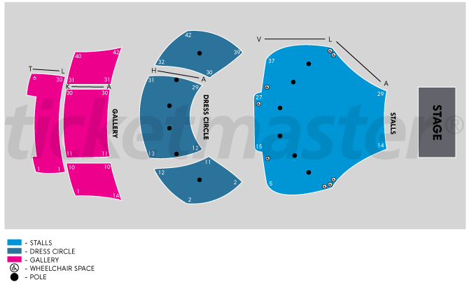 Seating chart – The Opera House Wellington