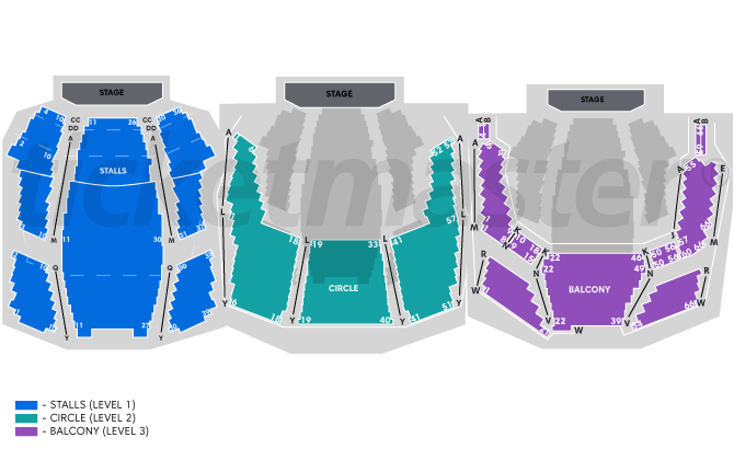 Seating chart – Kiri Te Kanawa Theatre