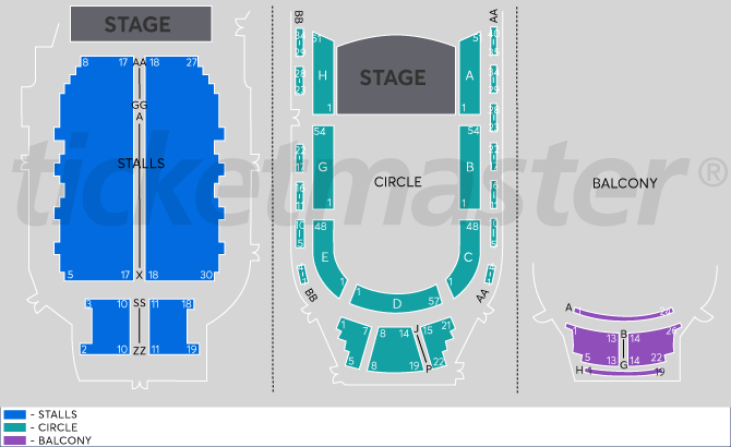 Seating chart – Great Hall, Auckland Town Hall