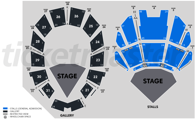 Seating chart – Michael Fowler Centre
