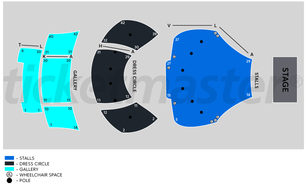 Seating chart – The Opera House Wellington