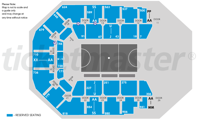 Seating chart – Spark Arena