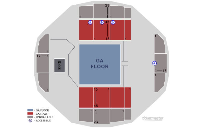 Seating chart – Tacoma Dome