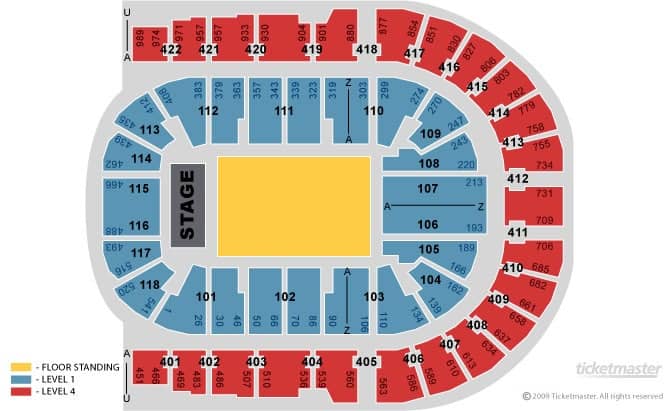 Seating chart – The O2