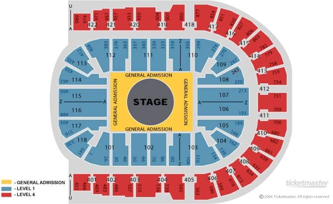 Seating chart – The O2